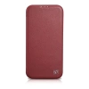 iCarer CE Premium Leather Folio Case iPhone 14 Pro Max Magnetic Flip Cover MagSafe Rot (WMI14220716-RD)