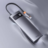 Baseus Metal Gleam Series stacja dokująca HUB 6 w 1 USB Typ C - 1 x HDMI / 3 x USB 3.2 Gen. 1 / 1 x Power Delivery / 1 x VGA szary (WKWG030013)