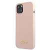 Guess GUHMP13MLSLMGLP iPhone 13 6.1 &quot;light pink / light pink hardcase Silicone Script Gold Logo Magsafe