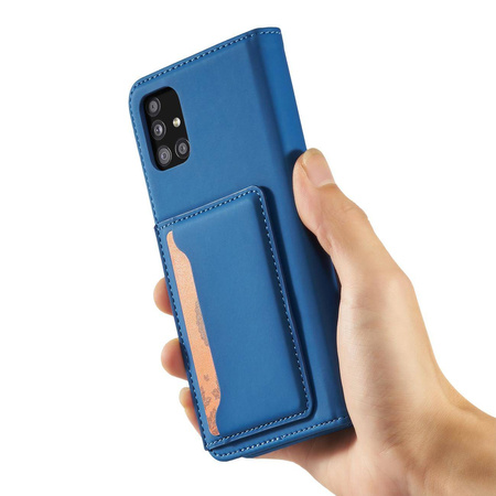 Magnet Card Case Case for Xiaomi Redmi Note 11 Pro Pouch Card Wallet Card Holder Blue