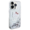 Hello Kitty Liquid Glitter Charms Kitty Head Hülle für iPhone 13 Pro / 13 – Silber