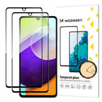 Wozinsky Set 2x Super Durable Full Glue Tempered Glass Full Screen mit Frame Case Friendly Samsung Galaxy A33 5G Schwarz