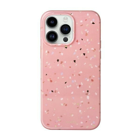 UNIQ etui Coehl Terrazzo iPhone 14 Pro Max 6,7" różowy/coral pink