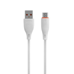 Kabel VIDVIE CB4016 USB/Micro 2.4A, 1m biały