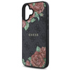 Original Case IPHONE 16 Guess Hardcase 4G Flowers Print MagSafe (GUHMP16SP4ROPEMCK) black