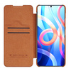 Nillkin Qin Case Case für Xiaomi Poco M4 Pro 5G Kameraschutz Holster Cover Flip Cover Braun