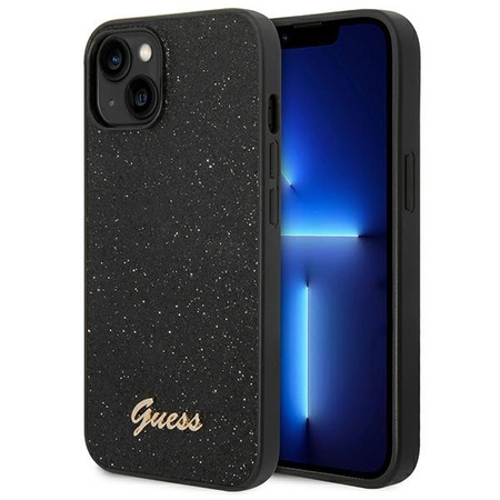 Guess GUHCP14MHGGSHK iPhone 14 Plus 6.7 &quot;black / black hard case Glitter Script