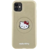 Hello Kitty Kitty Head MagSafe-Hülle aus Leder für iPhone 11 / Xr – Gold