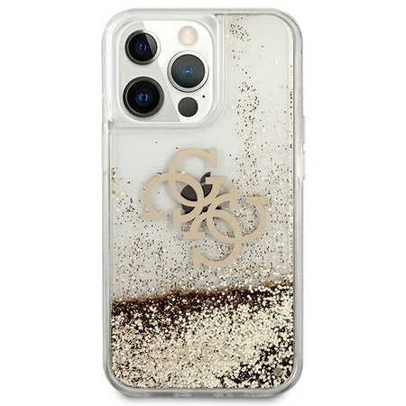 Guess GUHCP13XLG4GGO iPhone 13 Pro Max 6,7" złoty/gold hardcase 4G Big Liquid Glitter