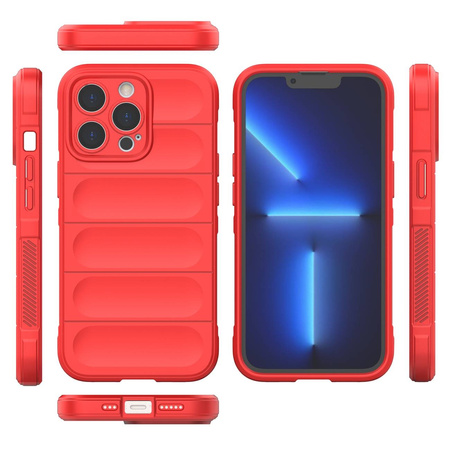 Magic Shield Case Hülle für iPhone 13 Pro flexible gepanzerte Hülle rot