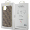 Etui Guess 4G Charms Collection do iPhone 15 Plus - brązowe