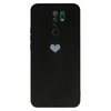 Vennus Silicone Heart Case do Xiaomi Redmi 9 wzór 1 czarny