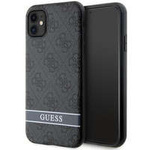 Guess GUHCN61P4SNK iPhone 11 / Xr grey/grey hardcase 4G Stripe