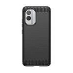 Carbon Case Silikonhülle für Nokia X30 - Schwarz