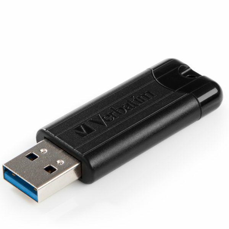 Verbatim Pendrive 256GB USB-A 3.2 PinStripe czarny/black 49320