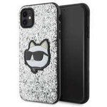 Karl Lagerfeld KLHCN61G2CPS iPhone 11 / Xr 6.1" srebrny/silver hardcase Glitter Choupette Patch