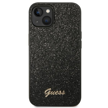 Guess GUHCP14MHGGSHK iPhone 14 Plus 6.7 &quot;black / black hard case Glitter Script