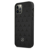 Mercedes MEHCP12LPSQBK iPhone 12 Pro Max 6,7" czarny/black hardcase Leather Stars Pattern