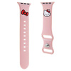 Universal Strap APPLE WATCH 1 / 2 / 3 / 4 / 5 / 6 / 7 / 8 / SE / ULTRA (42 / 44 / 45 / 49 MM) Hello Kitty Strap Silicone Kitty Head (HKAWLSCHBLP) pink