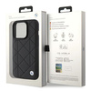 BMW Leather Quilted case for iPhone 15 Pro Max - black