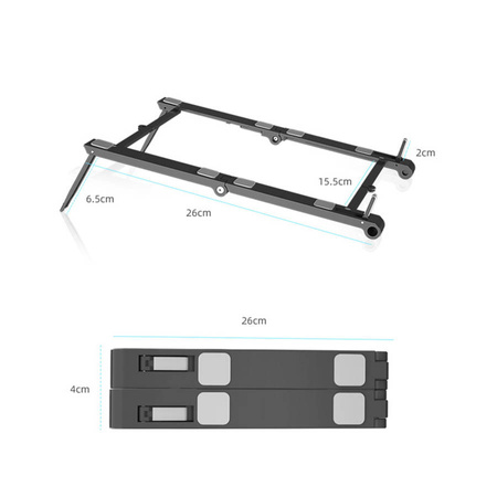 Składana Podstawka pod Laptopa / Telefon / Tablet / Smartfon czarna