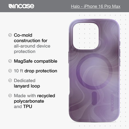 Incase Halo Case MagSafe - Etui iPhone 16 Pro Max (Oil Slick Smoke)