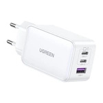 Ugreen CD244 65W USB-A / 2x USB-C GaN-Schnellladegerät - Weiß