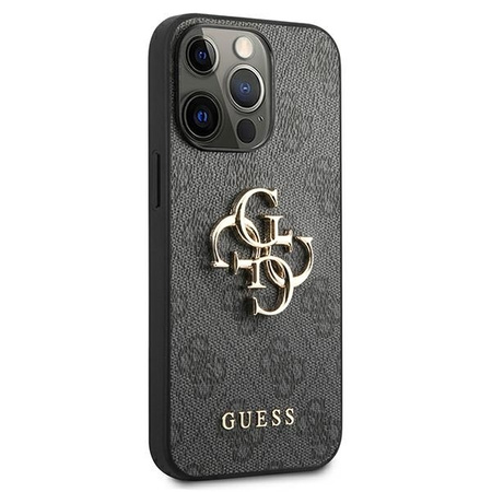 Oryginalne Etui IPHONE 13 PRO MAX 6,7" Guess Hardcase 4G Big Metal Logo GUHCP13X4GMGGR szare