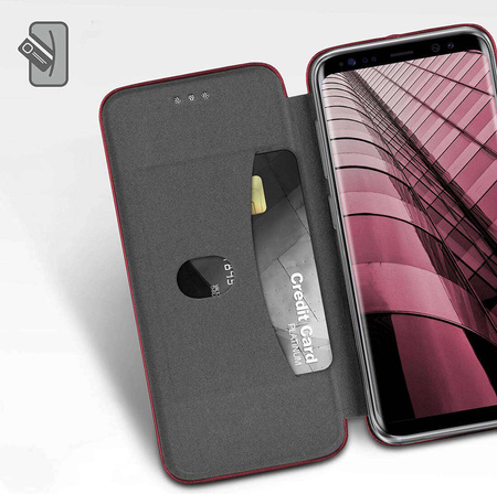 Schutzhülle XIAOMI REDMI NOTE 11 PRO 5G Geldbörse aus Kunstleder Flip Elegance Magnetic burgund