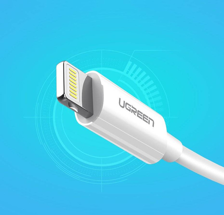 Ugreen kabel przewód USB - Lightning MFI 2m 2,4A biały (20730)