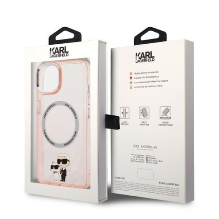 Karl Lagerfeld IML NFT Karl & Choupette MagSafe - Etui iPhone 14 (różowy)