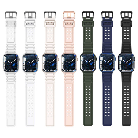 Strap Triple Protection strap for Apple Watch SE, 8, 7, 6, 5, 4, 3, 2, 1 (41, 40, 38 mm) band bracelet green