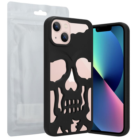 ETUI SKULL IPHONE 12 / 12 PRO, MATT BLACK / CZARNY