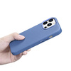 iCarer Litchi Premium Leather Case iPhone 14 Pro Magnetic Leather Case with MagSafe Light Blue (WMI14220710-LB)