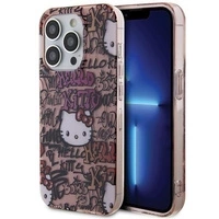 Hello Kitty IML Tags Graffiti case for iPhone 15 Pro Max - pink