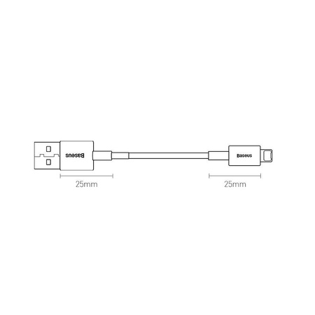 Baseus Superior kabel USB - Lightning 2,4 A 2 m czarny (CALYS-C01)