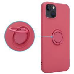 Etui Silicon Ring do Iphone 13 PRO MAX jasno czerwony