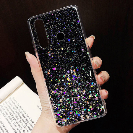 Etui IPHONE 13 PRO MAX Brokat Cekiny Glue Glitter Case czarne