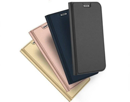 Etui HUAWEI P SMART 2020 z klapką Dux Ducis skórzane Skin Leather czarne