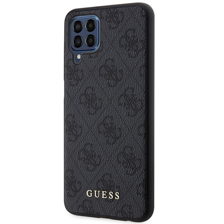 Guess GUHCSM33G4GFGR M33 5G M336 szary/grey hard case 4G Metal Gold Logo