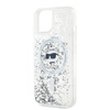 Karl Lagerfeld KLHMP15SLGCHSGH iPhone 15 / 14 / 13 6.1" hardcase transparent Liquid Glitter Choupette Head Magsafe