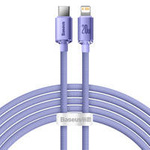 Baseus Crystal Shine Series Fast Charging Data Cable Type-C to iP 20W 2m Purple