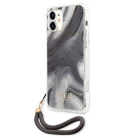 Guess GUHCP12SKSMAGR iPhone 12 mini 5,4" szary/grey hardcase Marble Collection