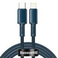 Baseus kabel USB Typ C - Lightning szybkie ładowanie Power Delivery 20 W 2 m niebieski (CATLGD-A03)