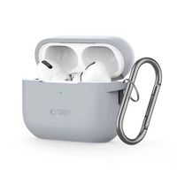 Etui Tech-Protect Silicone Hook na Apple AirPods Pro 1 / 2 - szare