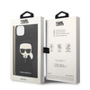 Karl Lagerfeld KLHCP14MSAPKHK iPhone 14 Plus 6,7" czarny/black hardcase Saffiano Karl`s Head Patch