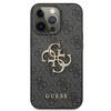 Oryginalne Etui IPHONE 13 PRO MAX 6,7" Guess Hardcase 4G Big Metal Logo GUHCP13X4GMGGR szare