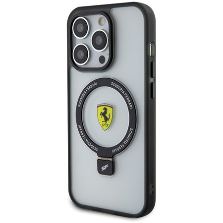 Ferrari FEHMP15XUSCAH iPhone 15 Pro Max 6.7&quot; transparent hardcase Ring Stand 2023 Collection MagSafe