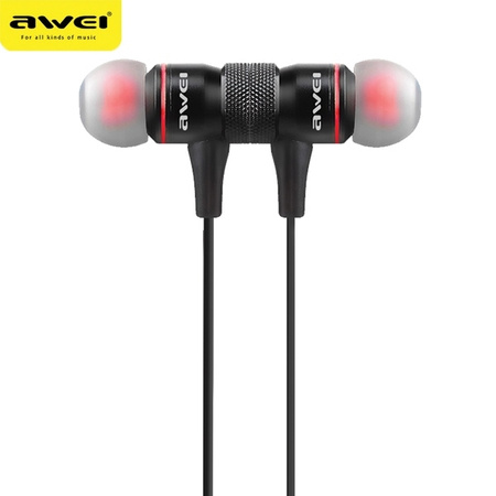 AWEI słuchawki sportowe Bluetooth A920BL czarny/black magnetyczne