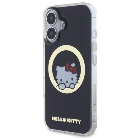 Original Case IPHONE 16 Hello Kitty Hardcase IML Sweet Kitty MagSafe (HKHMP16SHSWKK) black